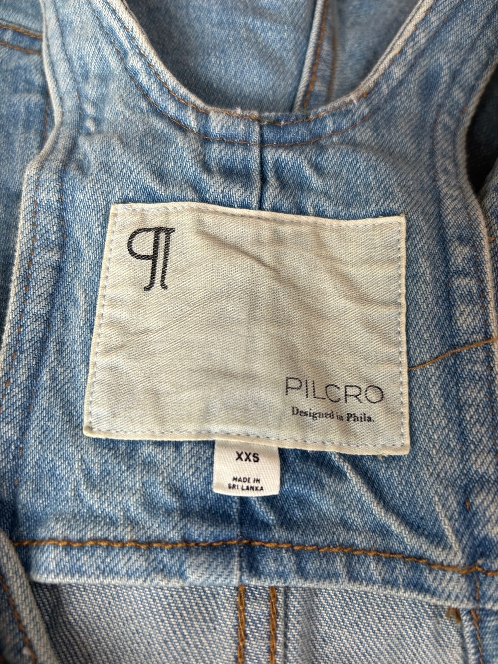 PIlcro Anthropologie Denim Romper, Overalls, ZIp Front, Size XXS, New w/Tags - Picture 5 of 6